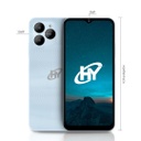 Celular HYLine 6.56" 4GB 64GB 5MP/13MP Android Incluye Estuche Transparente Protector de Pantalla Auriculares Azul