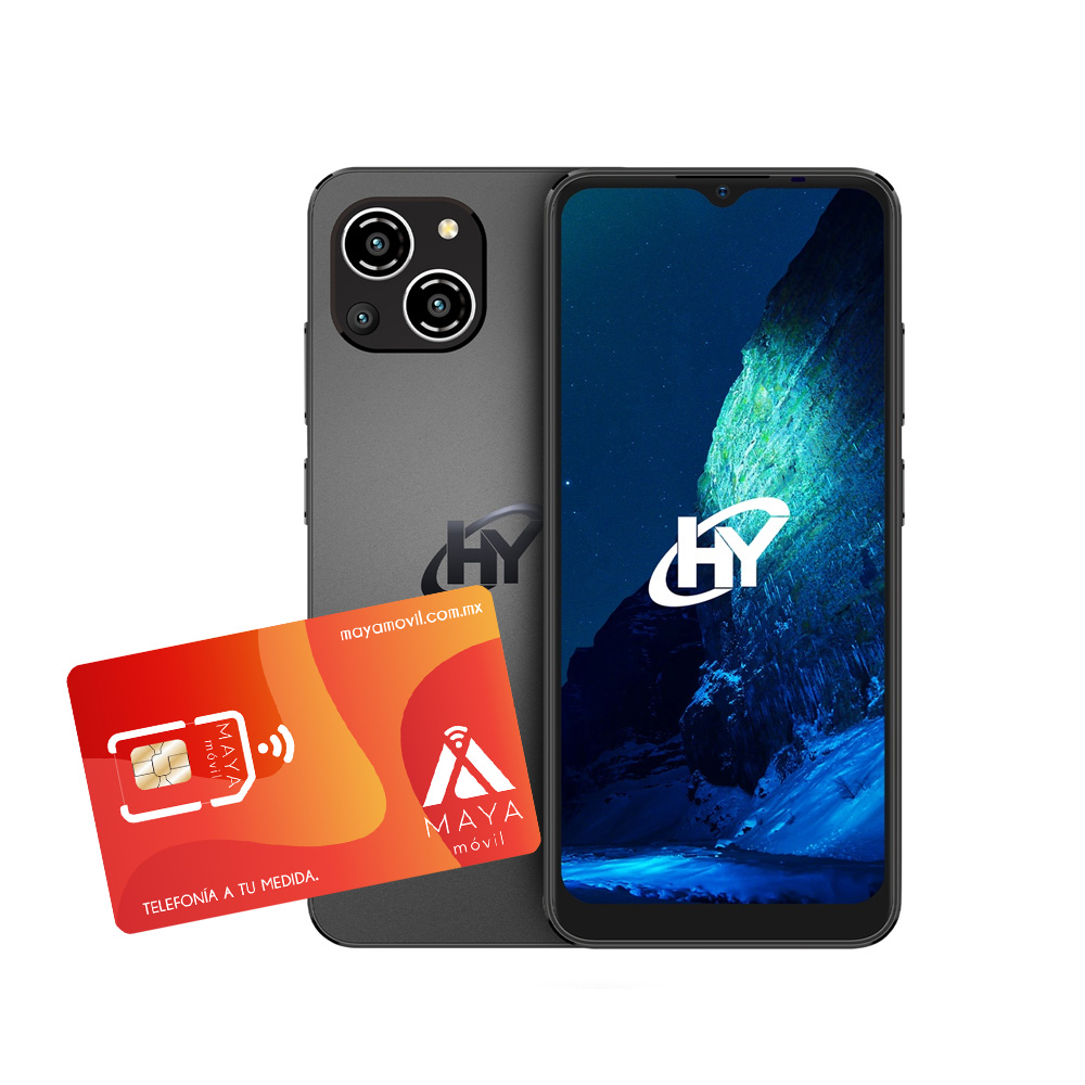 Celular HYLine Pro-X - Negro- 8GB - 256GB + Servicio Maya Móvil Plus vigencia 30 días