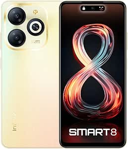INFINIX Smartphone Smart 8, 3GB 64GB - Dorado + Servicio Maya Móvil Plus 3GB vigencia 30 días