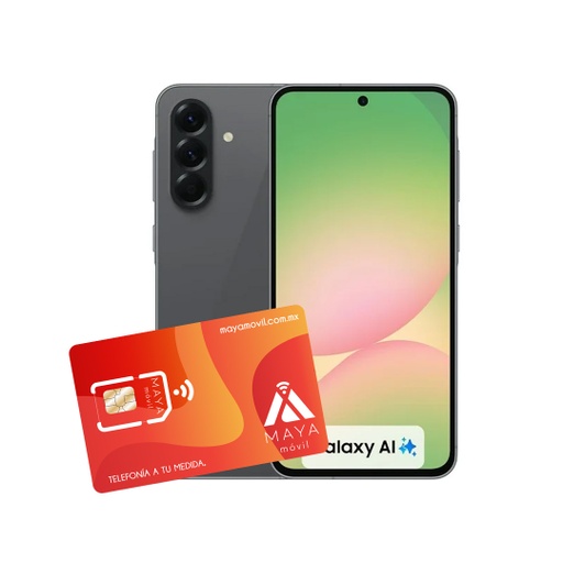 [SM-A566EZKDTPA/NEW] Samsung A56 5G 12GB, 256GB - Negro + Servicio Maya Móvil Plus 3GB vigencia 30 días
