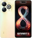 INFINIX Smartphone Smart 8, 3GB 64GB - Dorado + Servicio Maya Móvil Plus 3GB vigencia 30 días